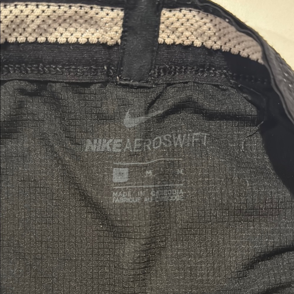 Nike Men's Black Aeroswift Half Tights - Picture 2 of 4